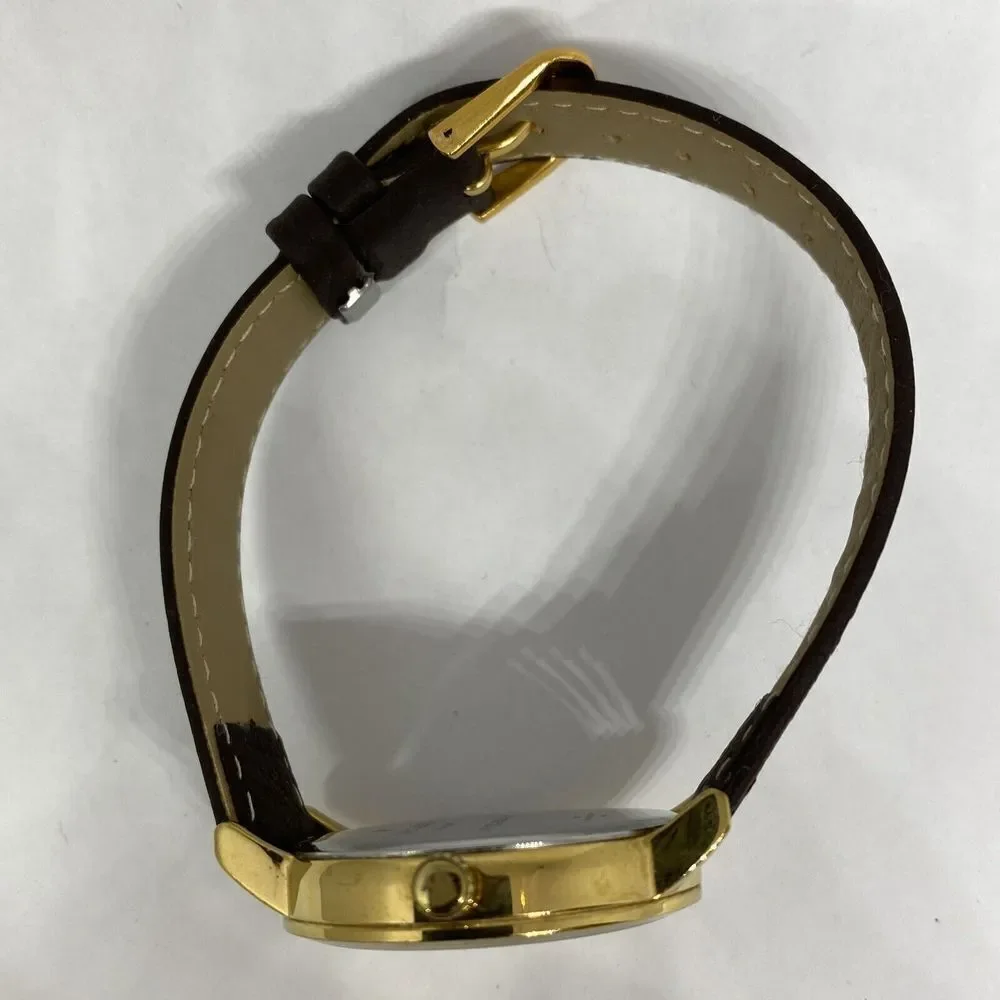 Kate Spade New York 0586 Women's Brown Leather Silver Analog Dial Watch XX572